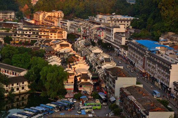 Yangshuo dall'alto
